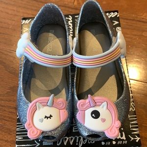 NEW Mini Melissa Unicorn shoes